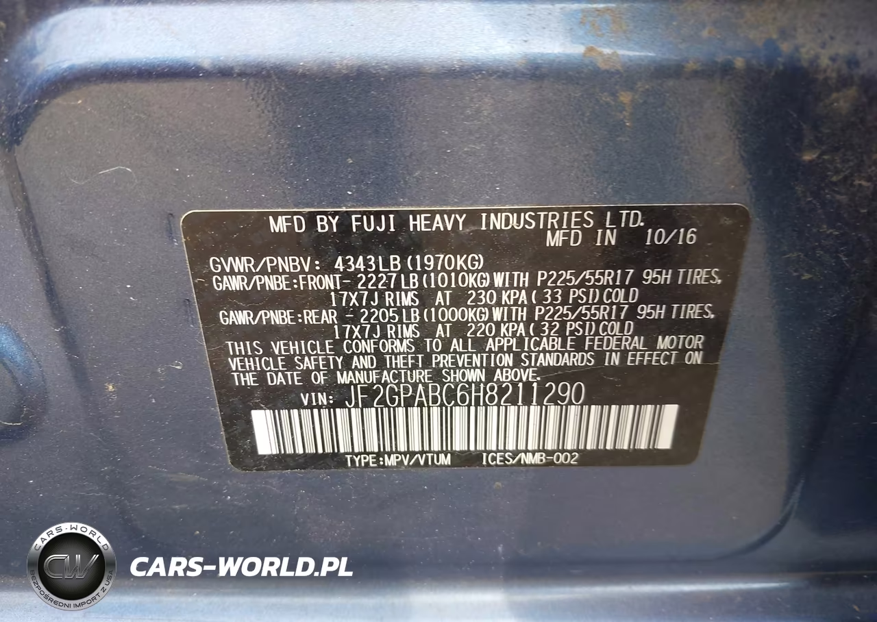 2017 Subaru Crosstrek 2.0I Premium VIN:JF2GPABC6H8211290 - 9