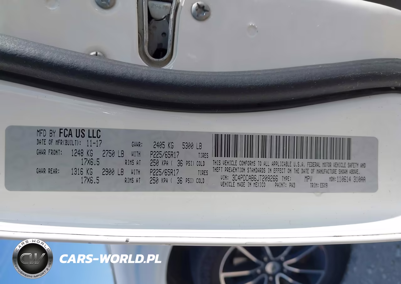 2018 Dodge Journey Se VIN:3C4PDCAB6JT209266 - 9