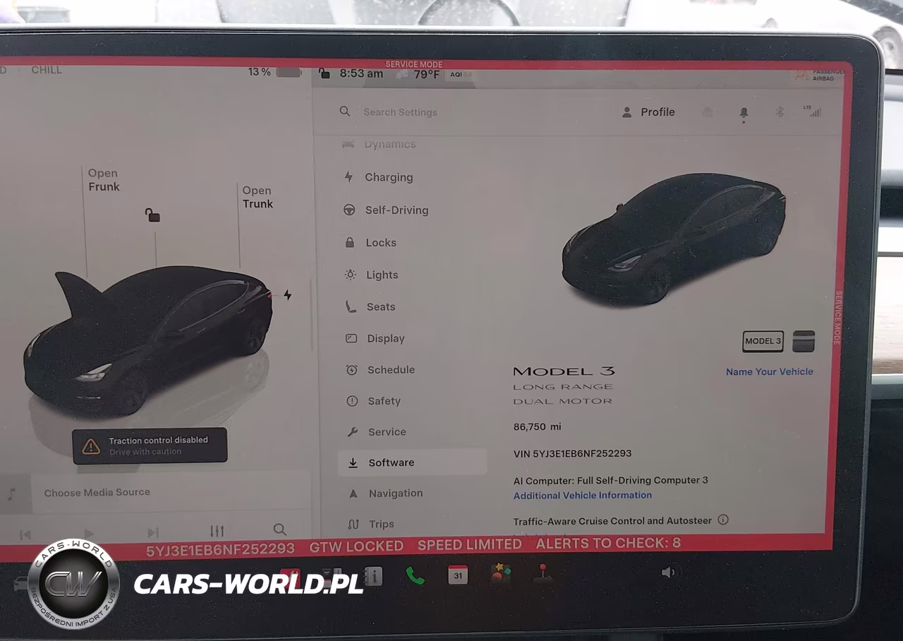2022 Tesla Model 3 Long Range Dual Motor All-Wheel Drive VIN:5YJ3E1EB6NF252293 - 7