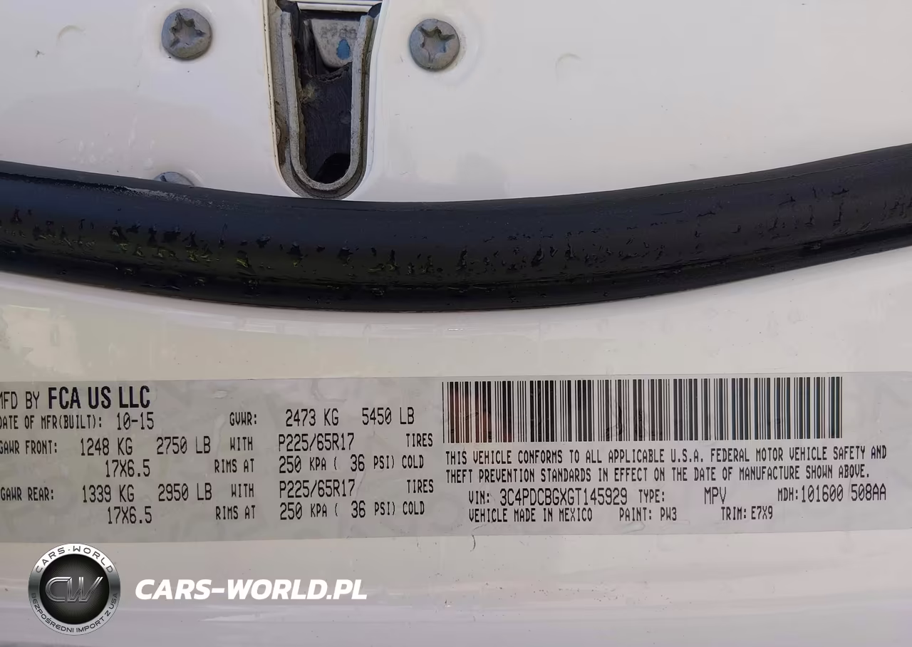 2016 Dodge Journey Sxt VIN:3C4PDCBGXGT145929 - 9