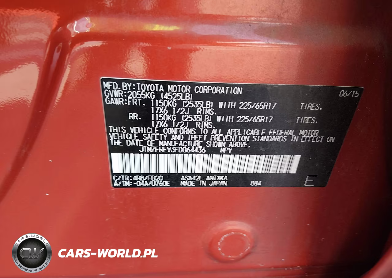 2015 Toyota Rav4 Le VIN:JTMZFREV3FD064436 - 9
