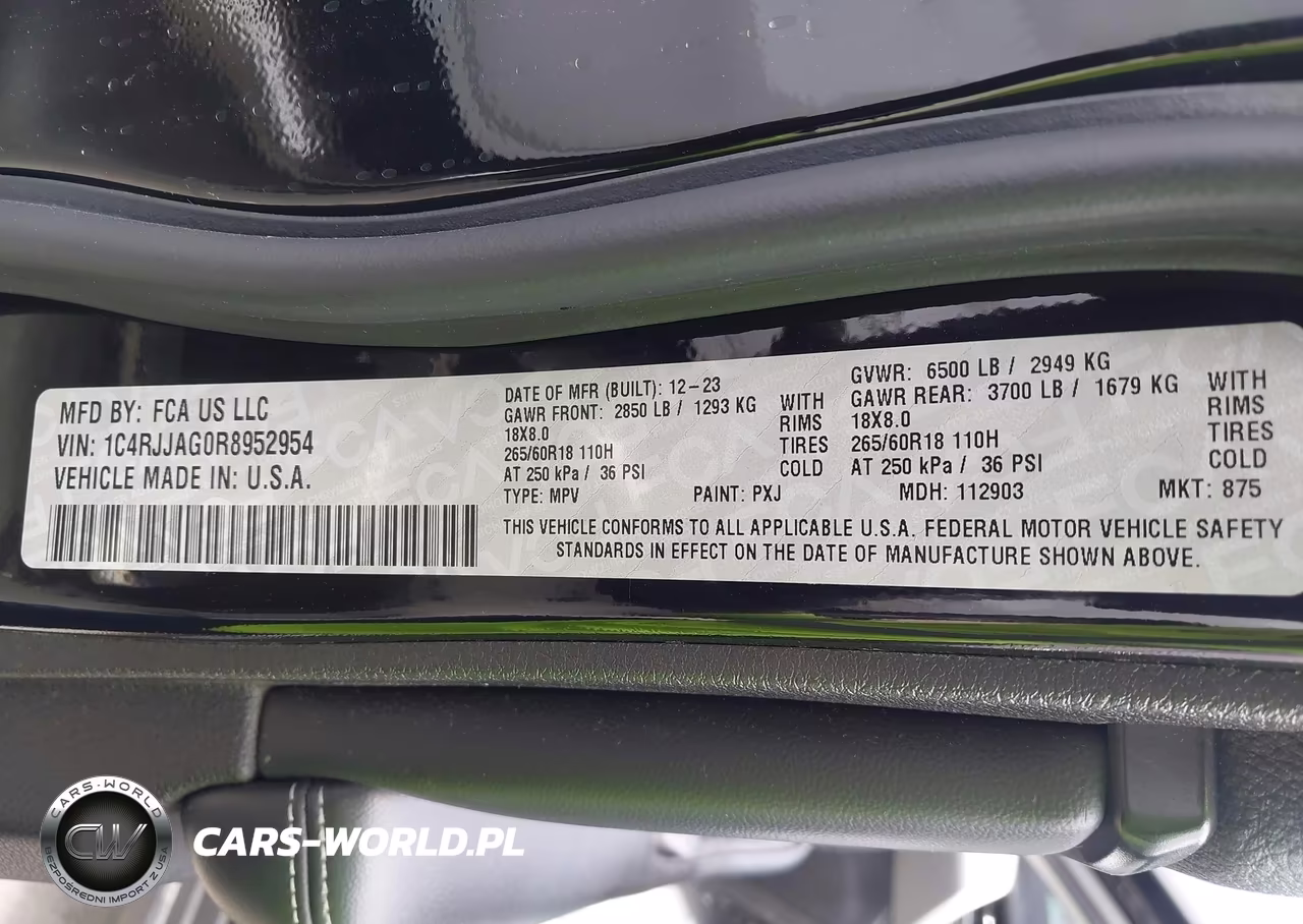 2024 Jeep Grand Cherokee L Laredo 4X2 VIN:1C4RJJAG0R8952954 - 9