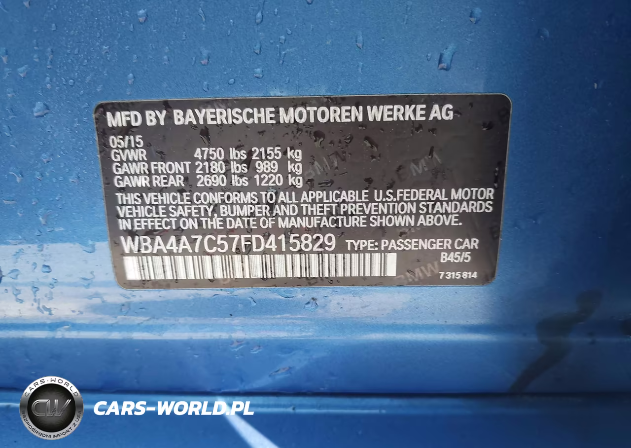2015 BMW 428 Gran Coupe xDrive VIN:WBA4A7C57FD415829 - 9