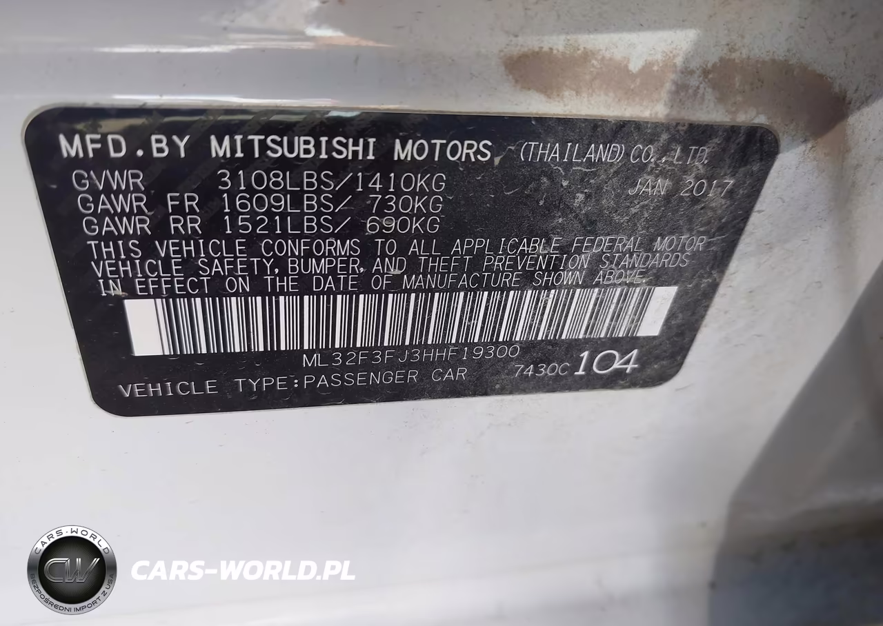 2017 Mitsubishi Mirage G4 Es VIN:ML32F3FJ3HHF19300 - 9