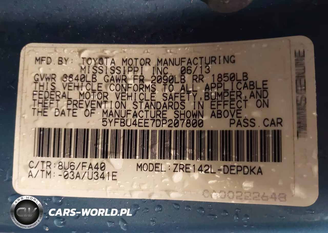 2013 Toyota Corolla L VIN:5YFBU4EE7DP207800 - 9