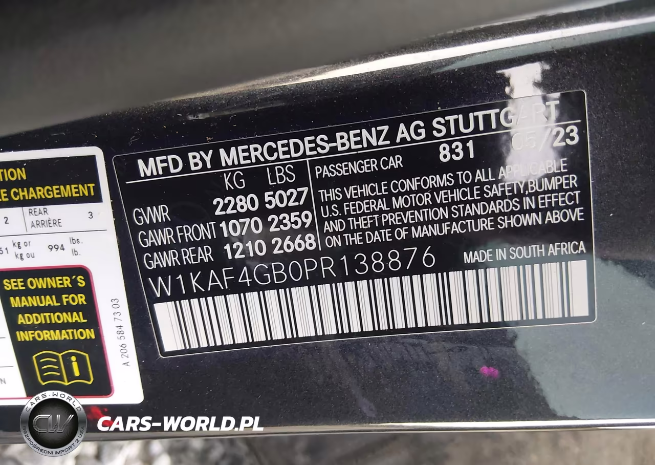 2023 Mercedes-Benz C 300 Sedan VIN:W1KAF4GB0PR138876 - 9