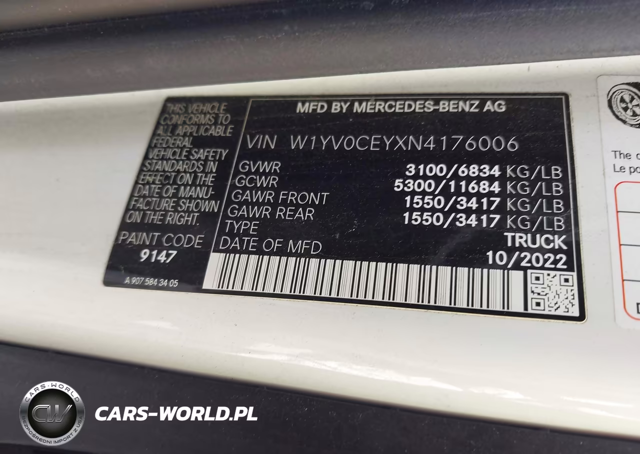 2022 Mercedes-Benz Metris VIN:W1YV0CEYXN4176006 - 9