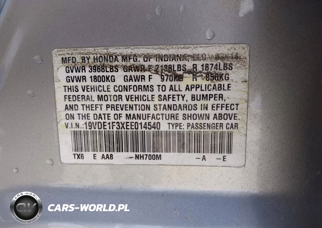 2014 Acura Ilx 2.0L VIN:19VDE1F3XEE014540 - 9