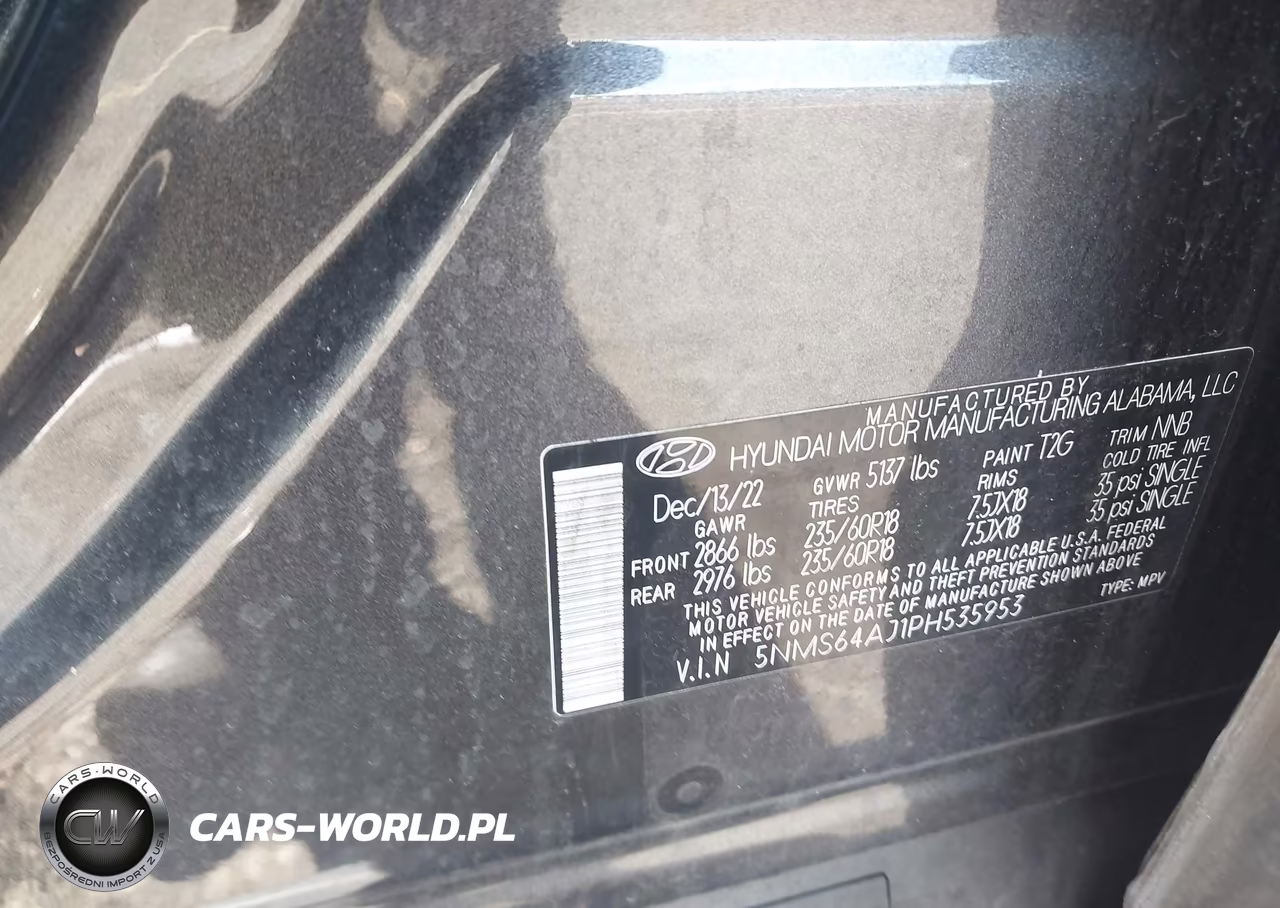 2023 Hyundai Santa Fe Xrt VIN:5NMS64AJ1PH535953 - 9