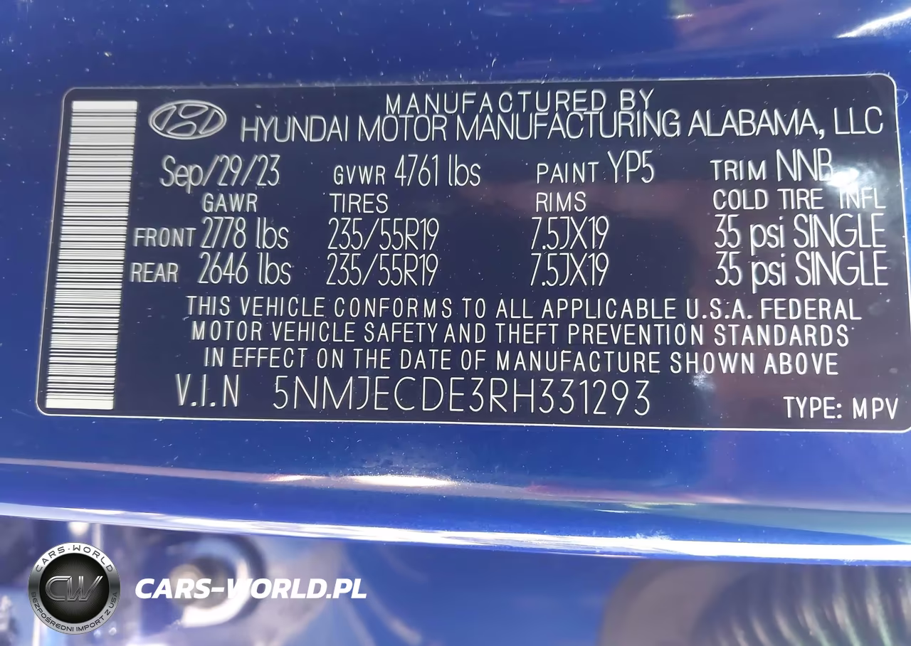 2024 Hyundai Tucson Limited VIN:5NMJECDE3RH331293 - 9