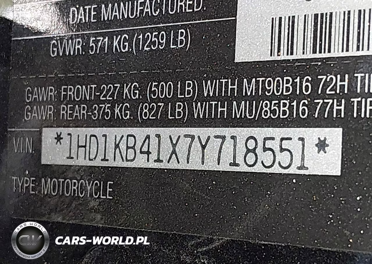 2007 Harley-Davidson Flhx VIN:1HD1KB41X7Y718551 - 10
