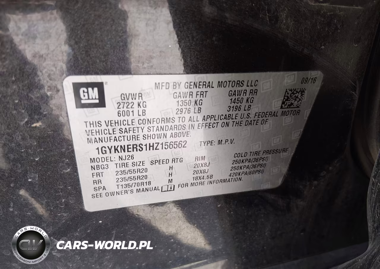 2017 Cadillac Xt5 Premium Luxury VIN:1GYKNERS1HZ156562 - 9