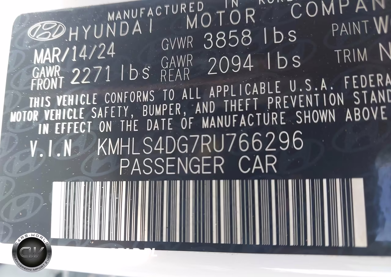 2024 Hyundai Elantra Sel VIN:KMHLS4DG7RU766296 - 9