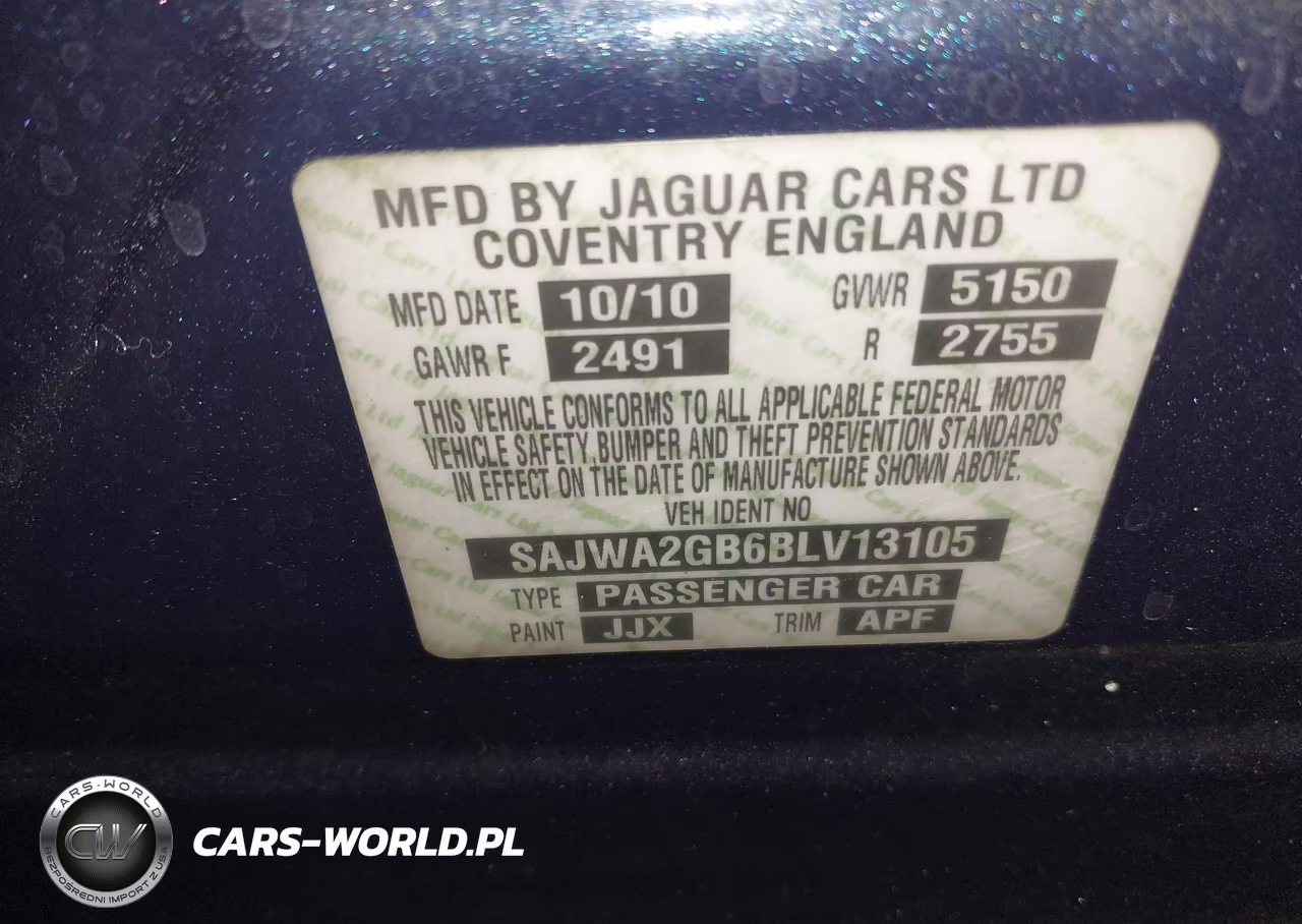 2011 Jaguar Xj Xjl VIN:SAJWA2GB6BLV13105 - 9
