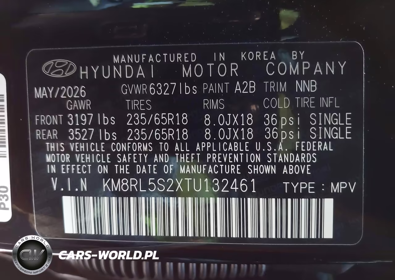 2026 Hyundai Palisade Sel 7P VIN:KM8RL5S2XTU132461 - 9