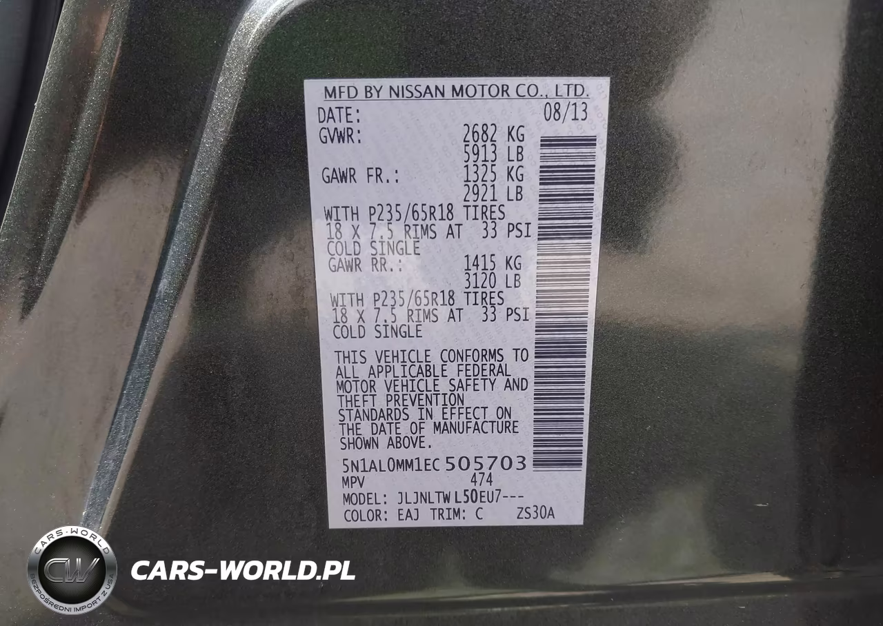 2014 Infiniti Qx60 VIN:5N1AL0MM1EC505703 - 9
