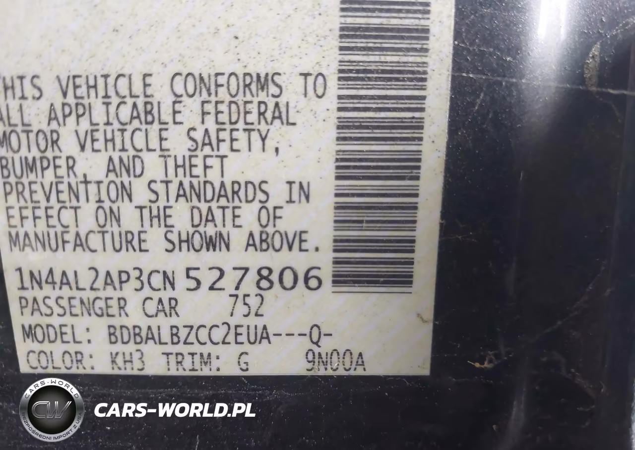 2012 Nissan Altima 2.5 S VIN:1N4AL2AP3CN527806 - 9
