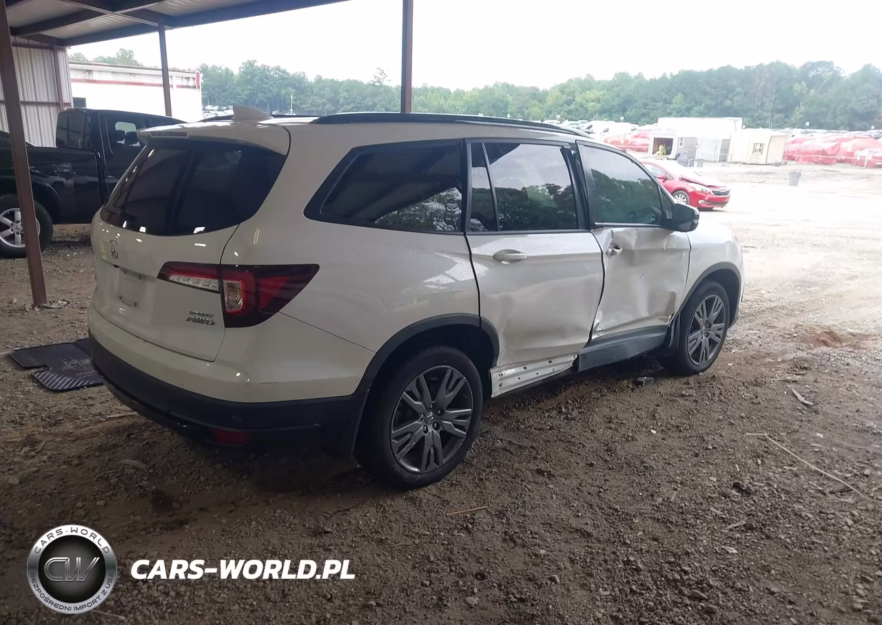 2022 Honda Pilot Awd Sport VIN:5FNYF6H39NB103977 - 4