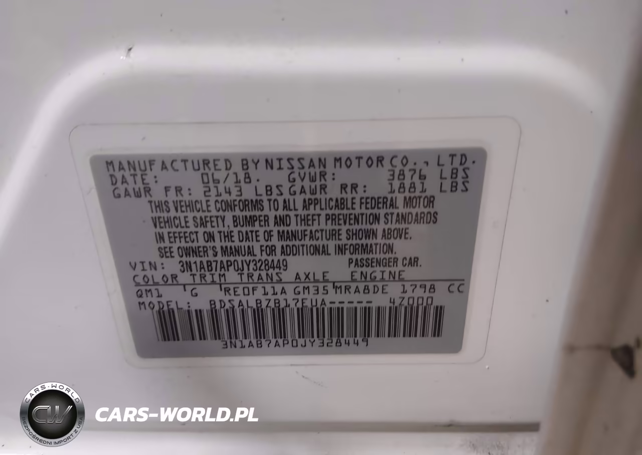 2018 Nissan Sentra S VIN:3N1AB7AP0JY328449 - 9