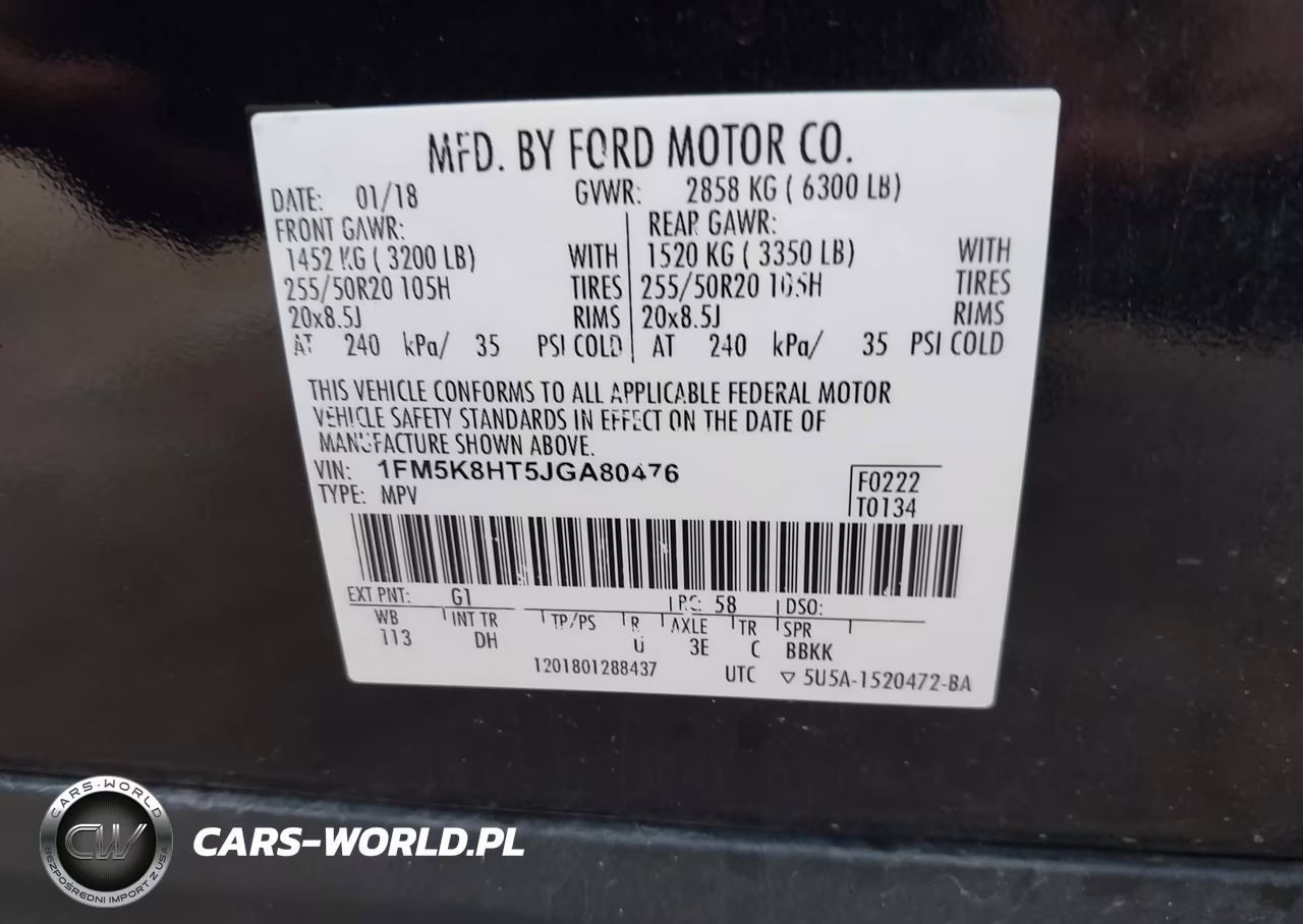 2018 Ford Explorer Platinum VIN:1FM5K8HT5JGA80476 - 9