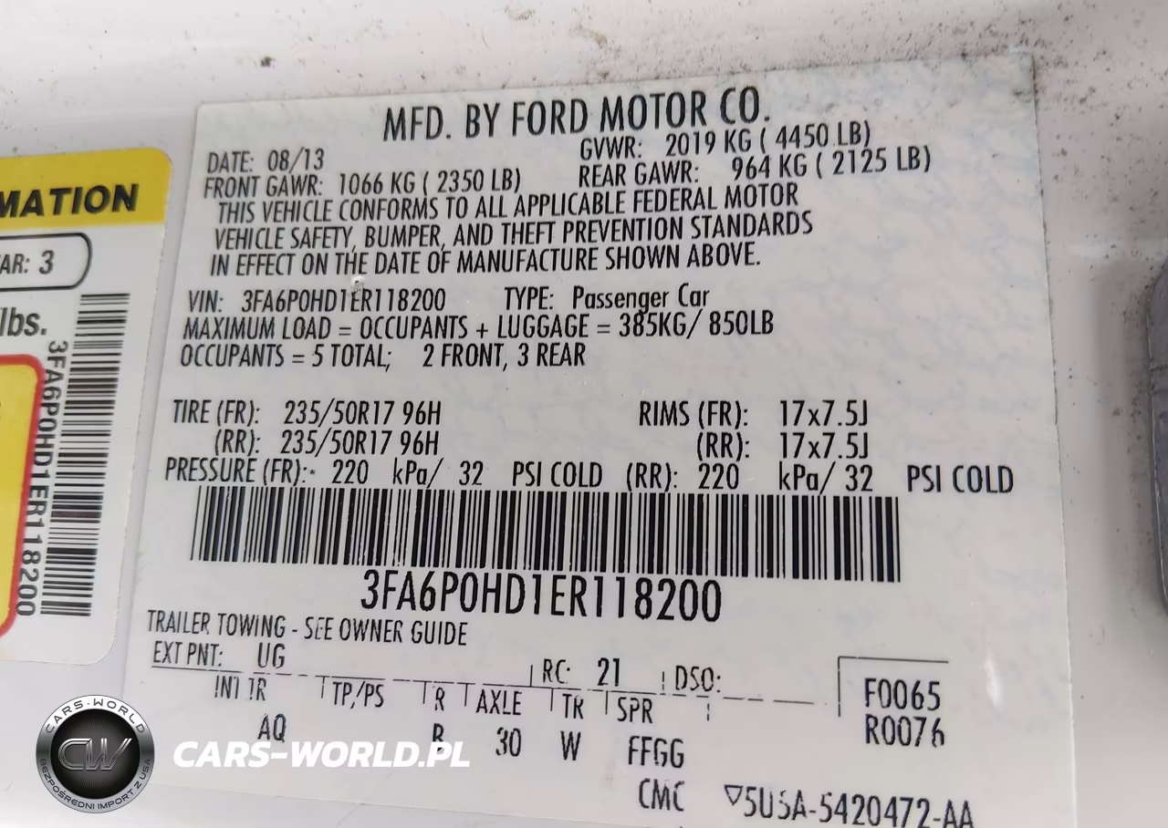 2014 Ford Fusion Se VIN:3FA6P0HD1ER118200 - 9