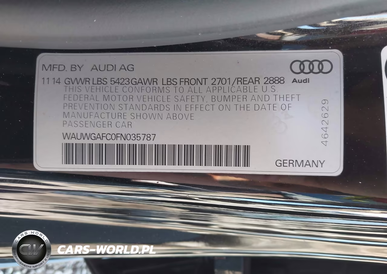 2015 Audi A7 3.0T Premium Plus VIN:WAUWGAFC0FN035787 - 9