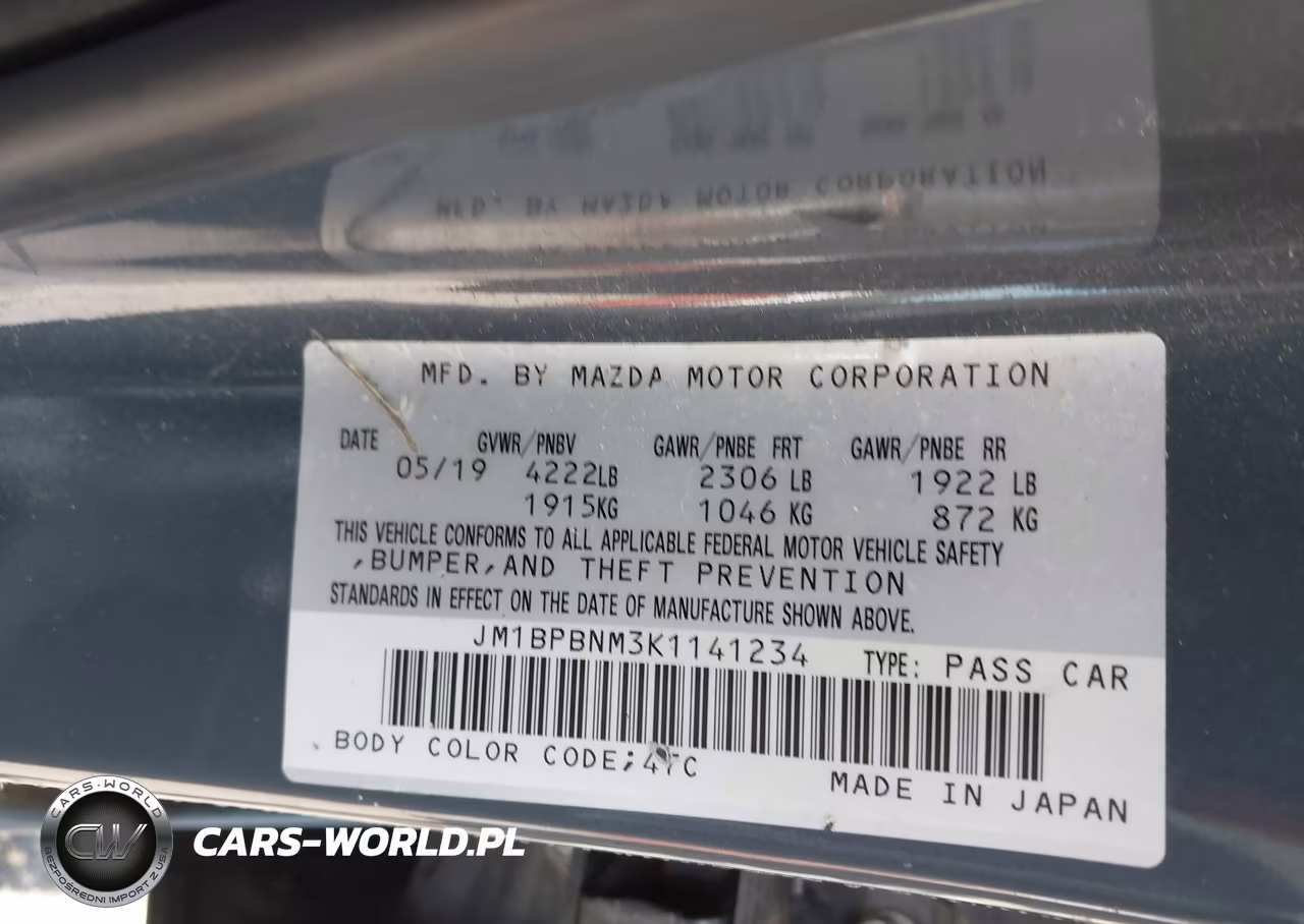 2019 Mazda Mazda3 Premium Package VIN:JM1BPBNM3K1141234 - 9