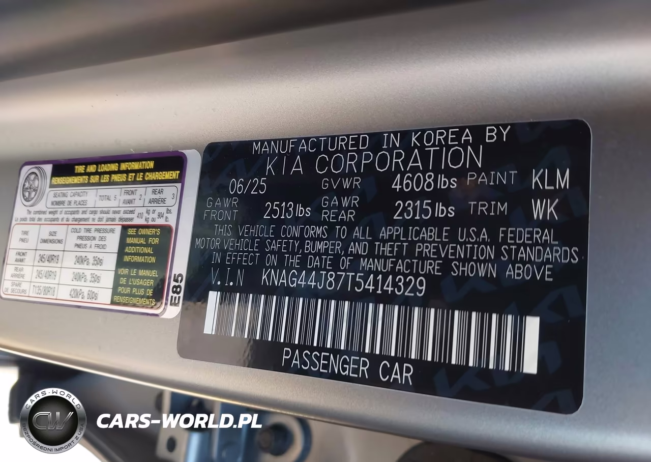 2026 Kia K5 Gt VIN:KNAG44J87T5414329 - 9
