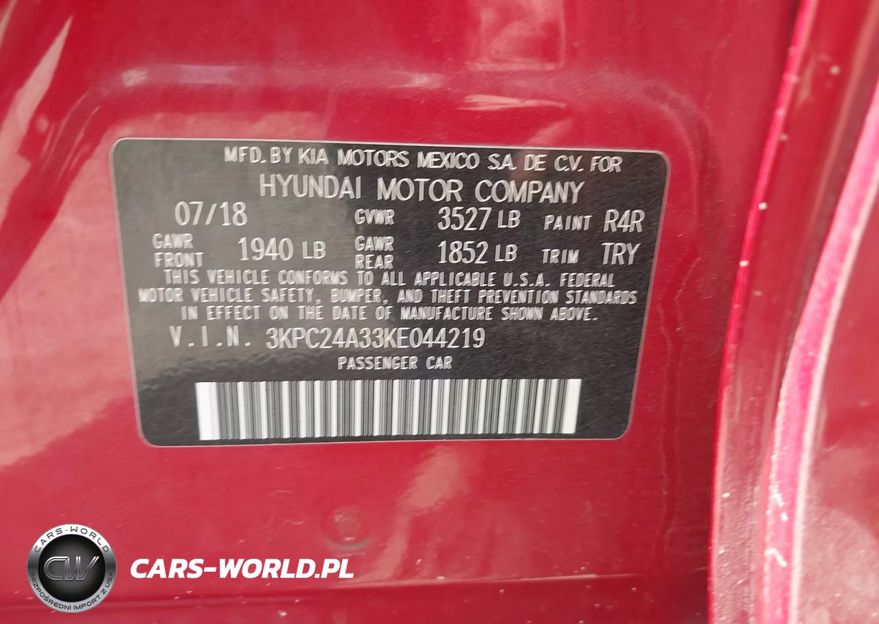 2019 Hyundai Accent Se VIN:3KPC24A33KE044219 - 9