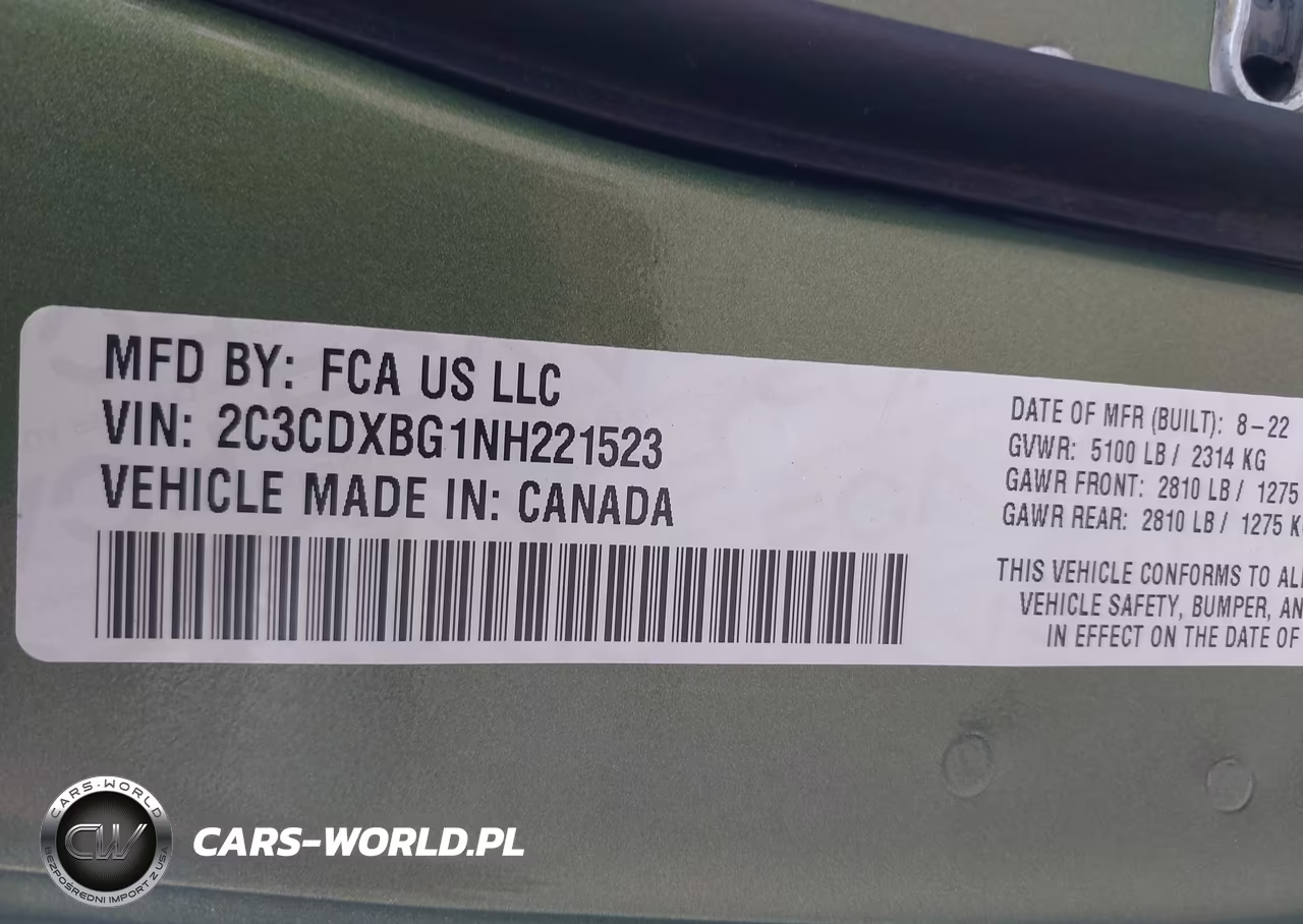 2022 Dodge Charger Sxt Rwd VIN:2C3CDXBG1NH221523 - 9