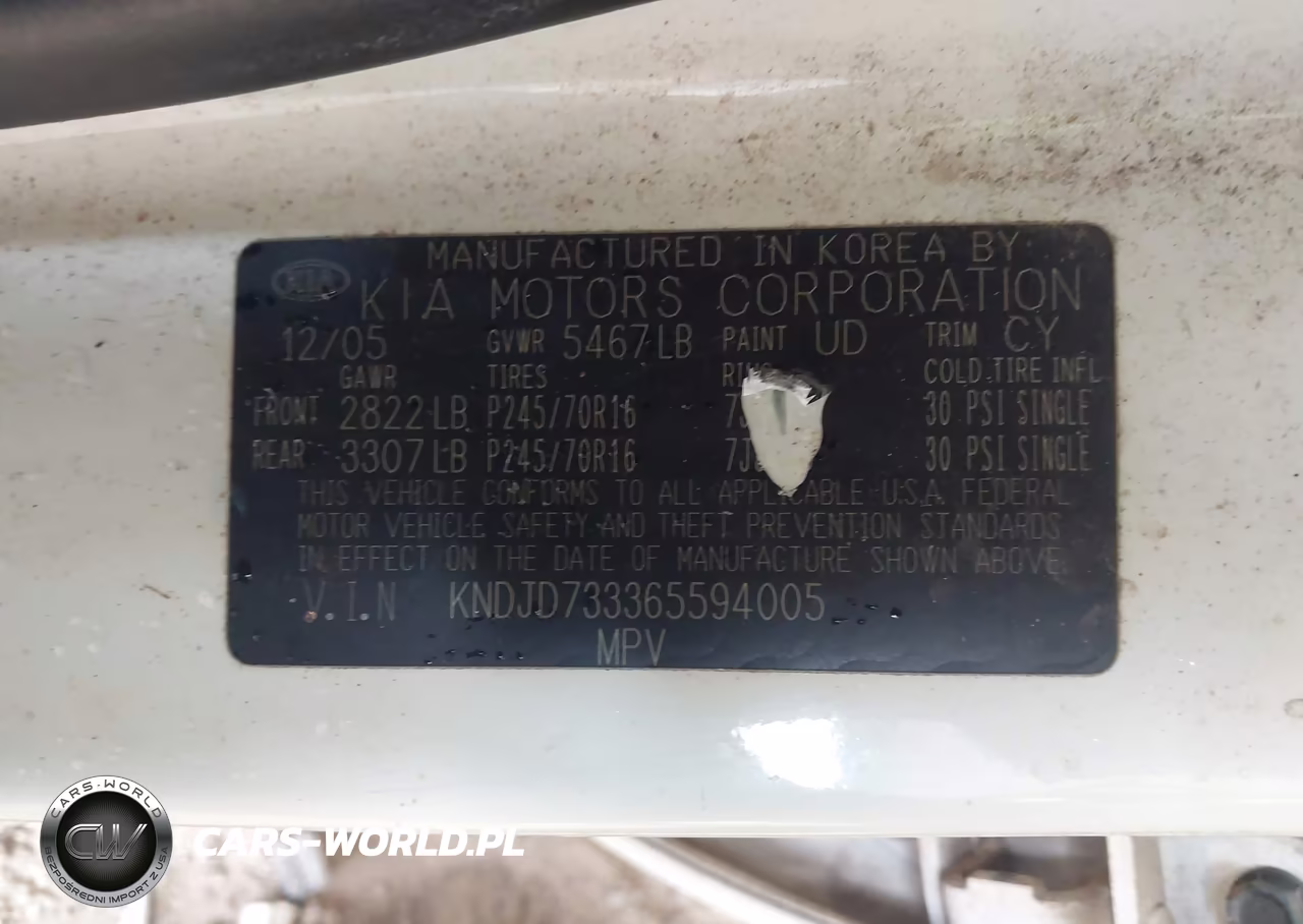 2006 Kia Sorento Ex-Lx VIN:KNDJD733365594005 - 9