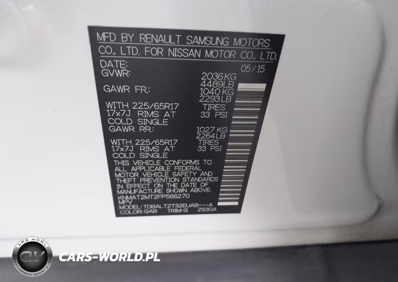 2015 Nissan Rogue Sv VIN:KNMAT2MT2FP566270 - 9