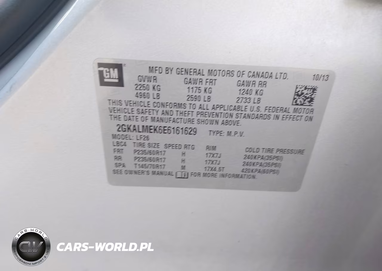 2014 GMC Terrain Sle-1 VIN:2GKALMEK6E6161629 - 9
