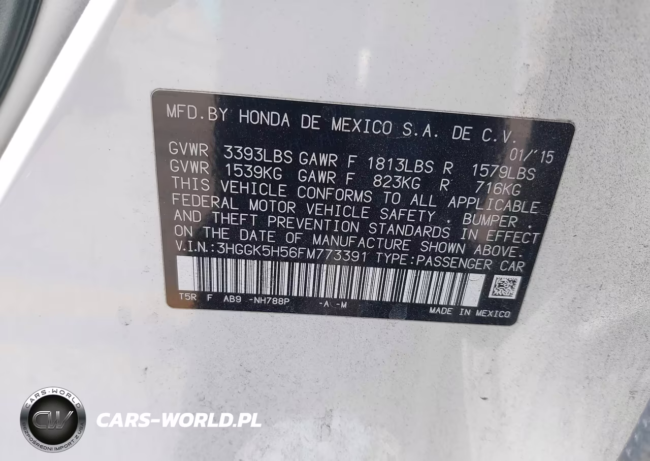 2015 Honda Fit Lx VIN:3HGGK5H56FM773391 - 9