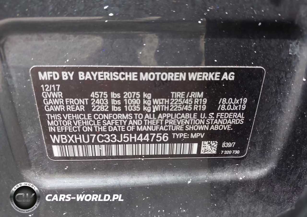 2018 BMW X1 Sdrive28I VIN:WBXHU7C33J5H44756 - 9