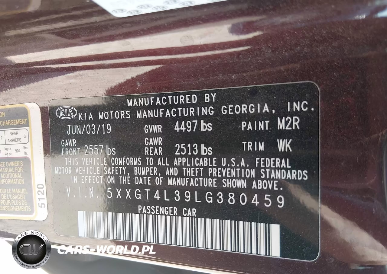 2020 Kia Optima Lx VIN:5XXGT4L39LG380459 - 9