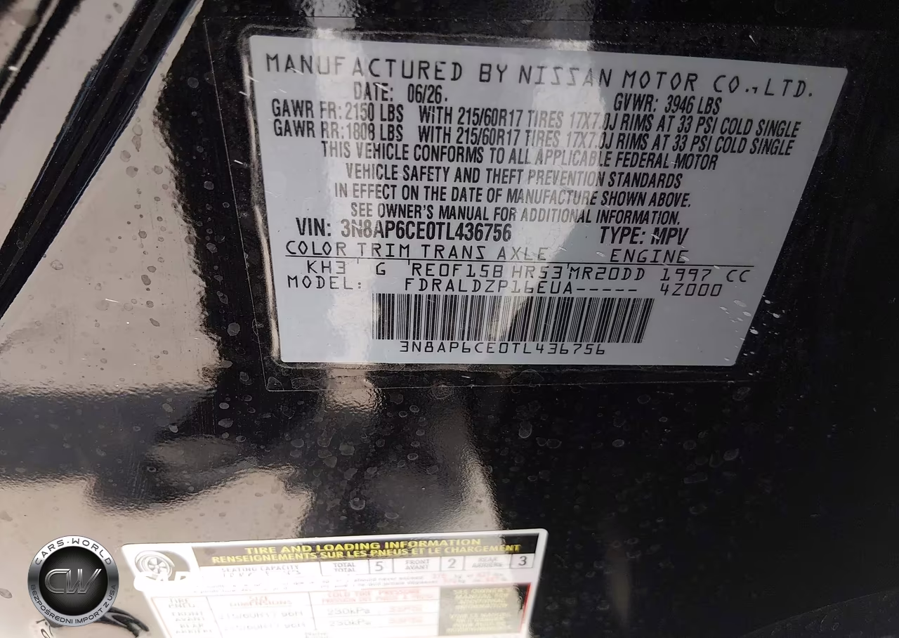 2026 Nissan Kicks Sv VIN:3N8AP6CE0TL436756 - 9