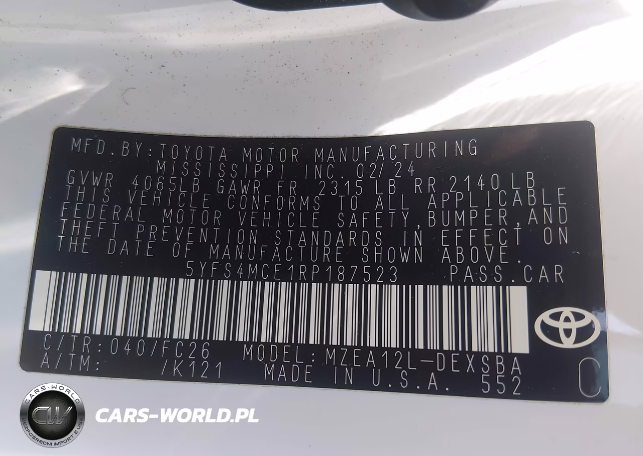 2024 Toyota Corolla Se VIN:5YFS4MCE1RP187523 - 9