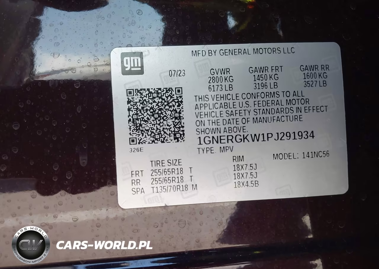 2023 Chevrolet Traverse Fwd Lt Cloth VIN:1GNERGKW1PJ291934 - 9