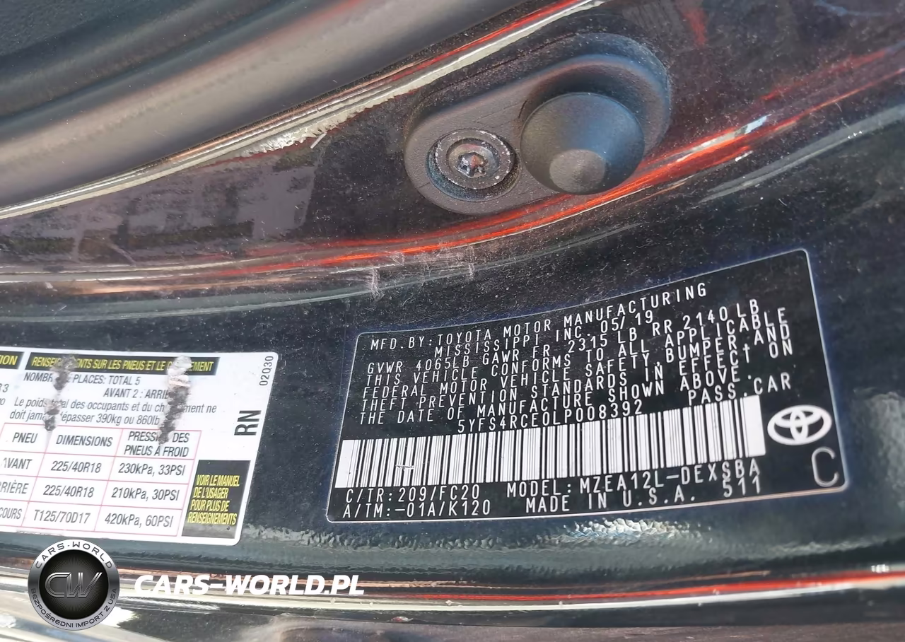 2020 Toyota Corolla Se VIN:5YFS4RCE0LP008392 - 9