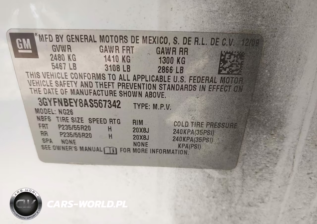 2010 Cadillac Srx Performance Collection VIN:3GYFNBEY8AS567342 - 9
