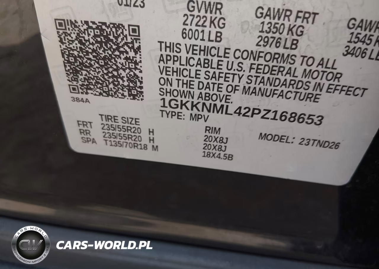 2023 GMC Acadia Fwd Slt VIN:1GKKNML42PZ168653 - 9