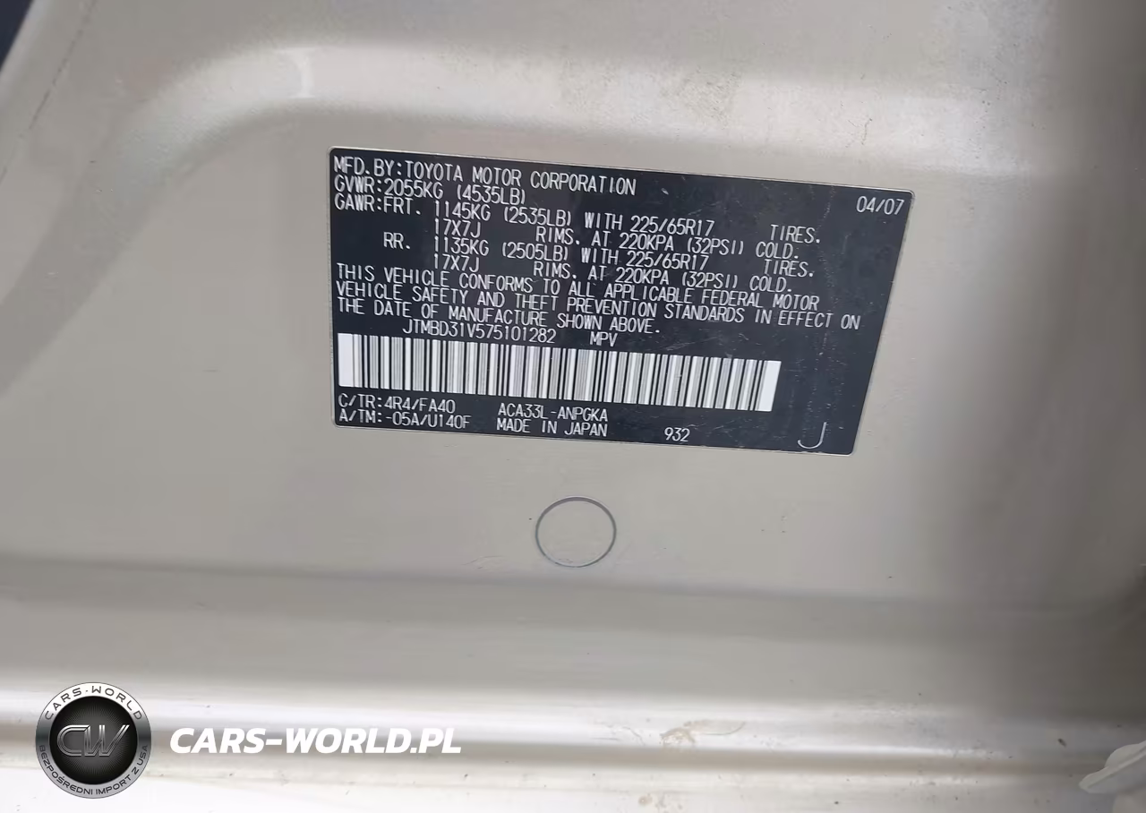 2007 Toyota Rav4 Limited VIN:JTMBD31V575101282 - 9