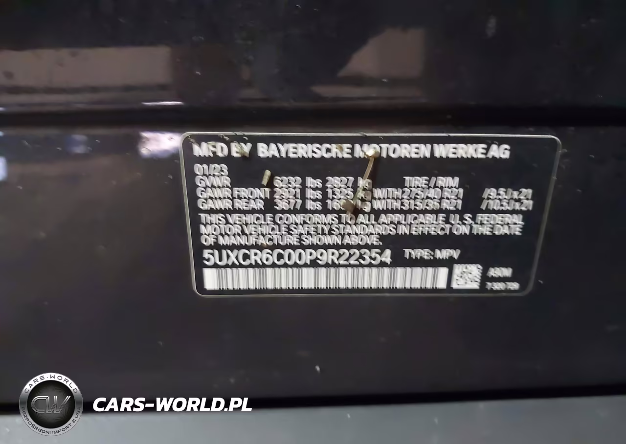 2023 BMW X5 xDrive40I VIN:5UXCR6C00P9R22354 - 9