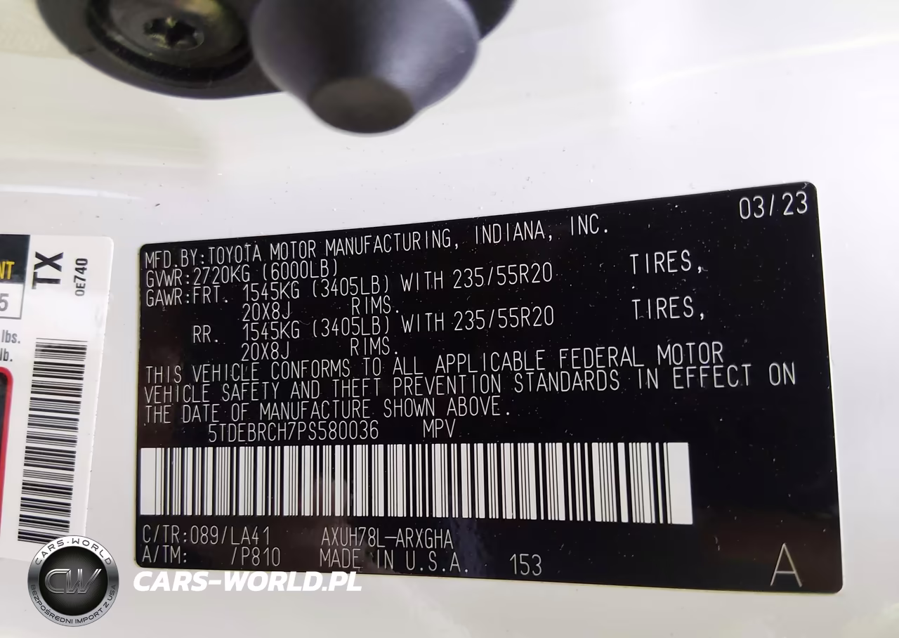 2023 Toyota Highlander Hybrid Platinum VIN:5TDEBRCH7PS580036 - 9