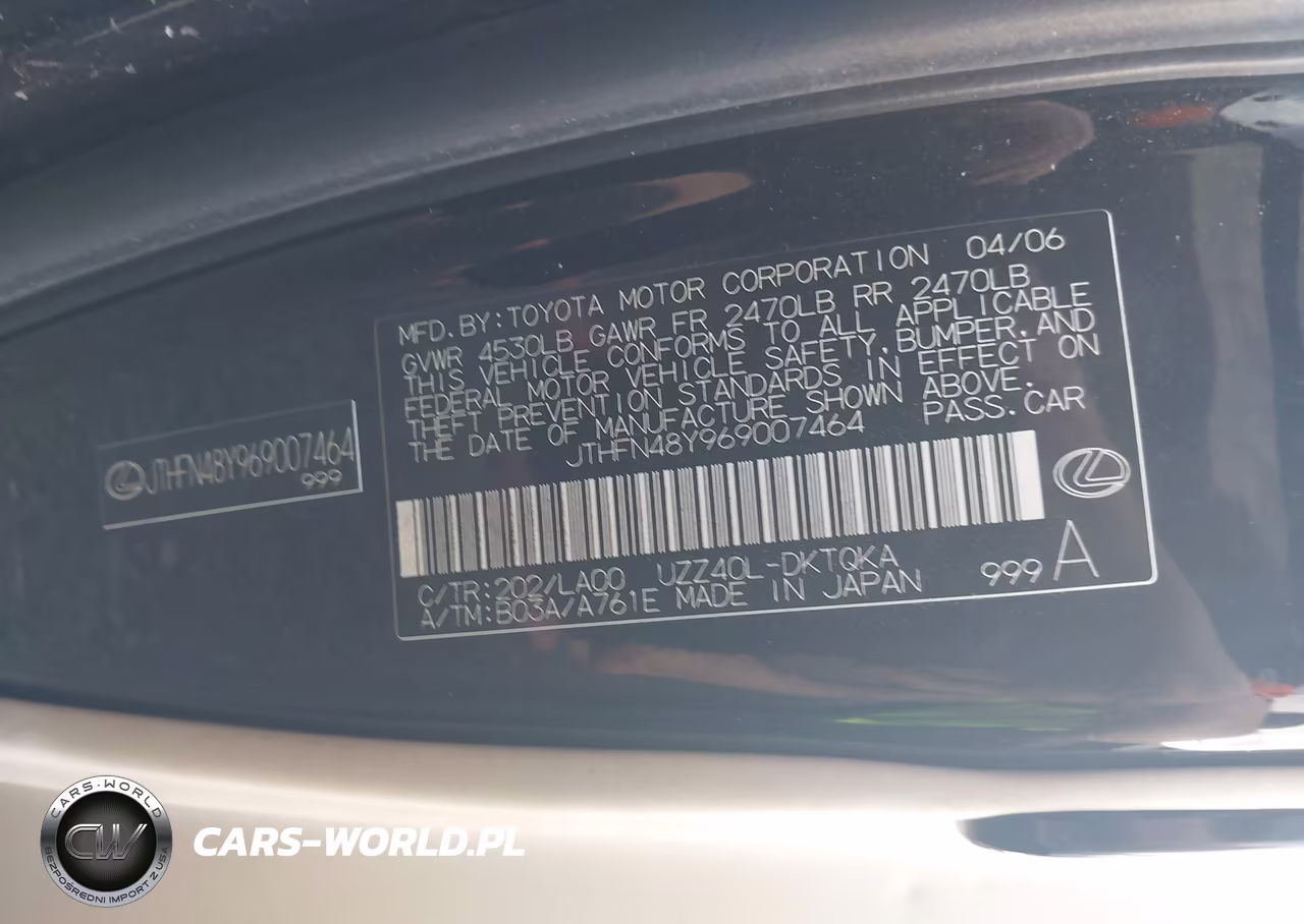 2006 Lexus Sc 430 VIN:JTHFN48Y969007464 - 9