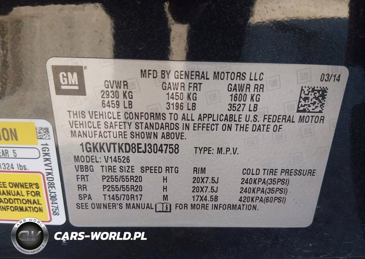 2014 GMC Acadia Denali VIN:1GKKVTKD8EJ304758 - 9