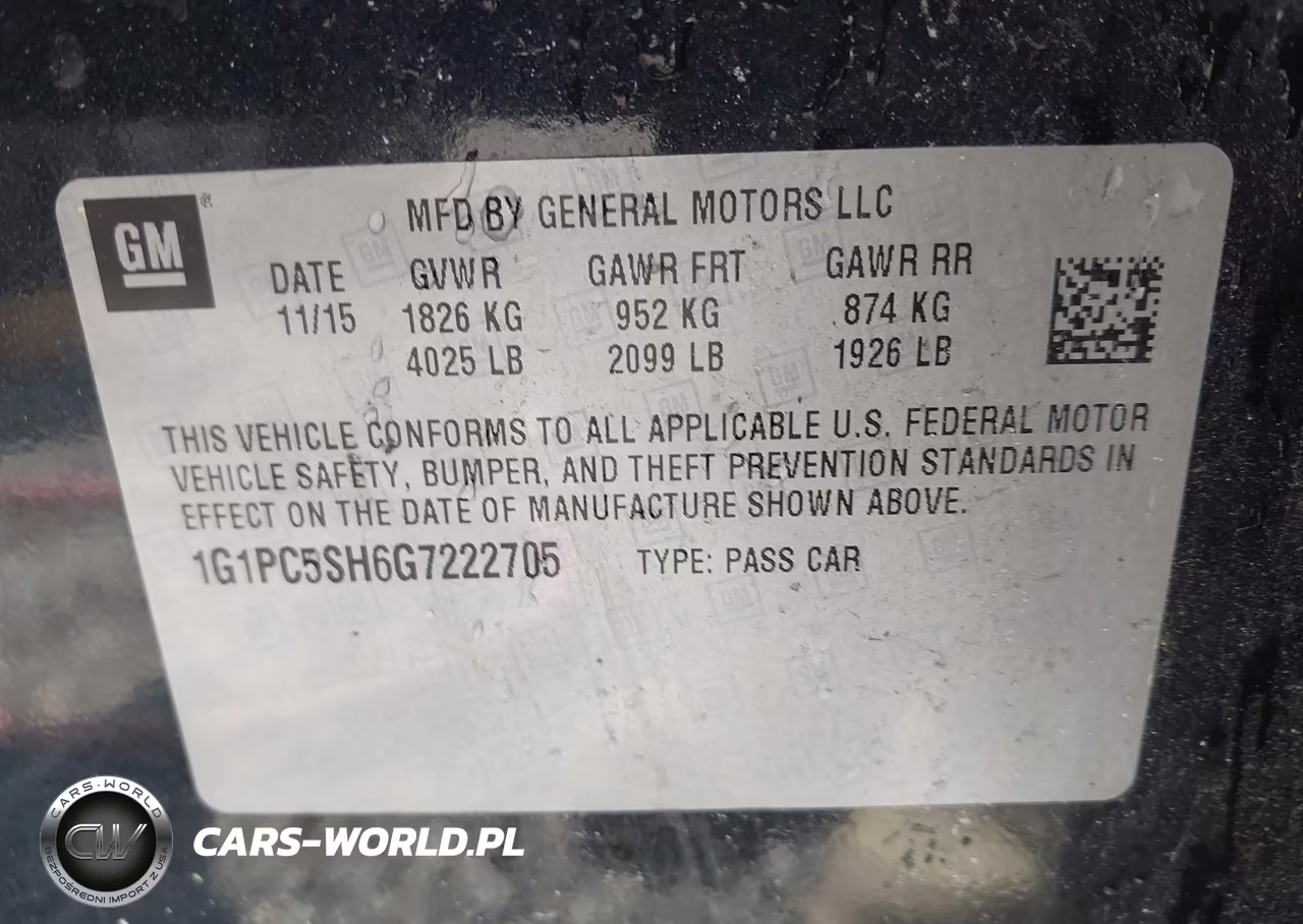 2016 Chevrolet Cruze Limited Ls Auto VIN:1G1PC5SH6G7222705 - 9