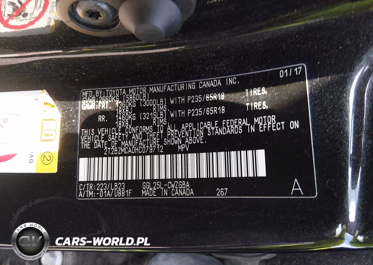 2017 Lexus Rx 350 VIN:2T2BZMCA0HC079712 - 9