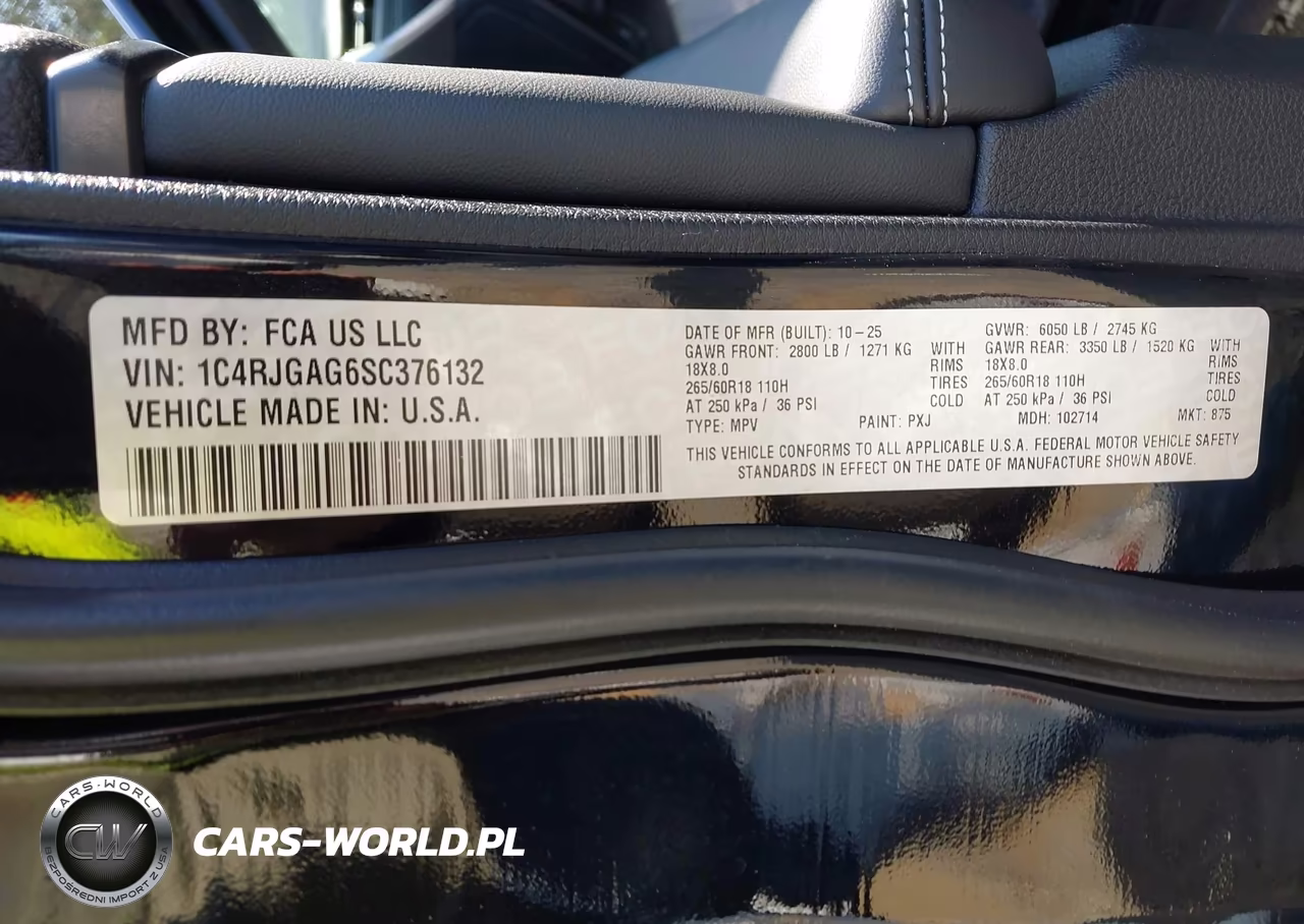 2025 Jeep Grand Cherokee Laredo X 4X2 VIN:1C4RJGAG6SC376132 - 9
